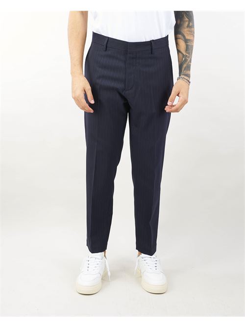 Forte trousers in pinstripe virgin wool Low Brand LOW BRAND | Pants | L1PFW24256809E044